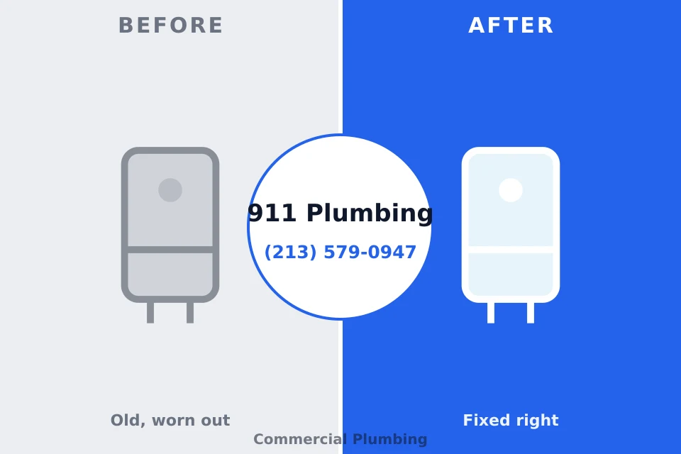 Before and after: plumbing repair Belle Rose, LA